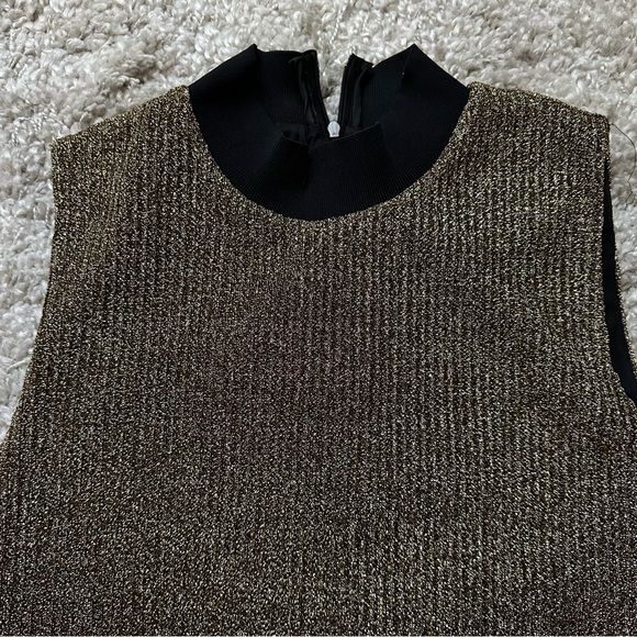 Gold glitter turtleneck dress from ZARA - Picture 2 of 5